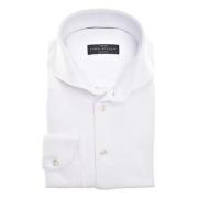 Slim Fit Lange Mouw Overhemden Wit John Miller , White , Heren