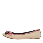 Pre-owned Fabric flats Burberry Vintage , Beige , Dames