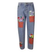 Bloempot Denim Jeans KidSuper Studios , Blue , Heren