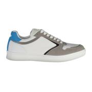 Sportieve Vetersneakers Wit Contrast Logo GAS , Multicolor , Heren