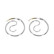 Upside Down Hoops Oorbellen Panconesi , Gray , Dames