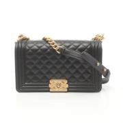 Pre-owned Leather chanel-bags Chanel Vintage , Black , Dames