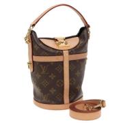 Pre-owned Canvas handbags Louis Vuitton Vintage , Brown , Dames