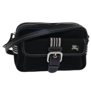 Pre-owned Canvas shoulder-bags Burberry Vintage , Black , Dames