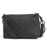 Pre-owned Leather crossbody-bags Louis Vuitton Vintage , Black , Dames