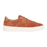 Dubbele Gesp Sneakers Santoni , Brown , Heren