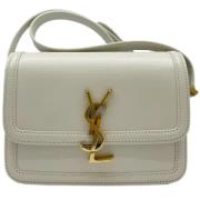 Pre-owned Leather shoulder-bags Yves Saint Laurent Vintage , White , D...