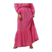 Maxi Rok Roze Rough Studios , Pink , Dames