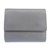 Pre-owned Leather wallets Celine Vintage , Gray , Dames