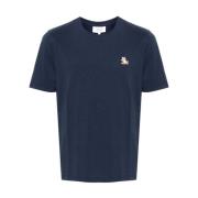 Blauwe T-shirts en Polos Maison Kitsuné , Blue , Heren