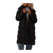 Monologo Non Down Long Puffer Jas Calvin Klein , Black , Dames