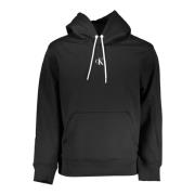 Hoodie Zwart Lange Mouw Calvin Klein , Black , Heren