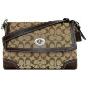 Pre-owned Canvas shoulder-bags Coach Pre-owned , Brown , Dames