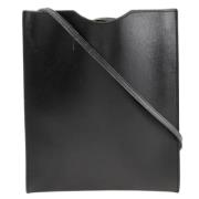 Pre-owned Leather shoulder-bags Hermès Vintage , Black , Dames