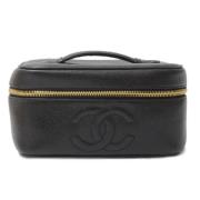 Pre-owned Leather handbags Chanel Vintage , Black , Dames