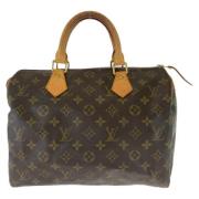 Pre-owned Canvas handbags Louis Vuitton Vintage , Brown , Dames