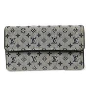 Pre-owned Canvas wallets Louis Vuitton Vintage , Gray , Dames