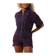 Paarse Kate Jumpsuit Refined Department , Purple , Dames