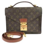 Pre-owned Canvas louis-vuitton-bags Louis Vuitton Vintage , Brown , Da...