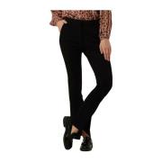 Flared Broek Punto Milano Zwart Summum Woman , Black , Dames