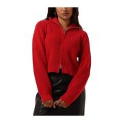 Rode Cardigan voor Vrouwen Envii , Red , Dames