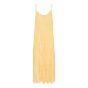 Maxi Strap Jurk Yarrow Painted Strokes Saint Tropez , Yellow , Dames