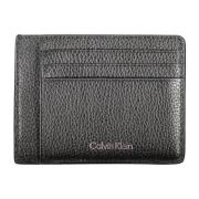 Heren Portemonnee Zwart met Muntvak Calvin Klein , Black , Unisex