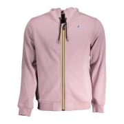 Paarse hoodie met rits K-Way , Purple , Heren