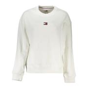 Witte Sweatshirt met Lange Mouwen Geborduurd Logo Tommy Hilfiger , Whi...