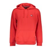 Rode hoodie met logo Tommy Hilfiger , Red , Heren