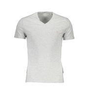 Slim Fit Korte Mouw T-Shirt Grijs Guess , Gray , Heren