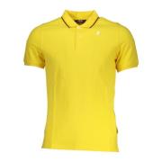 Gele Polo Met Korte Mouwen K-Way , Yellow , Heren