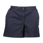 Stijlvolle biologische katoenen shorts Tommy Hilfiger , Blue , Dames