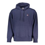 Blauwe hoodie met centrale zak Tommy Hilfiger , Blue , Heren