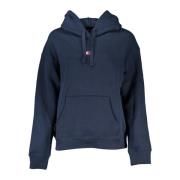 Blauwe hoodie met logo-applicatie Tommy Hilfiger , Blue , Dames