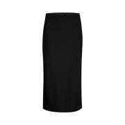 Elegante Zwarte Rok Slim-Fit Klassieke Stijl Soaked in Luxury , Black ...