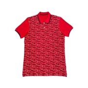 Rode Initialen Polo Shirt Carolina Herrera , Red , Heren