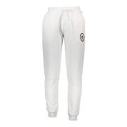 Witte katoenen sportbroek met logo Cavalli Class , White , Heren