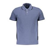 Blauw Polo Met Korte Mouwen North Sails , Blue , Heren