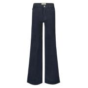 Cord Wide Leg Trousers Fabienne Chapot , Blue , Dames