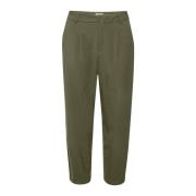 Cropped Suiting Broek Grape Leaf Kaffe , Green , Dames