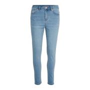 Slim Fit Light Blue Denim Jeans Kaffe , Blue , Dames