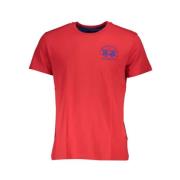 Elegant Roze T-Shirt La Martina , Red , Heren