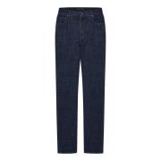 Donkerblauwe Stretch Katoen Denim Jeans Hand Picked , Blue , Heren