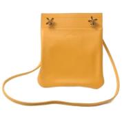 Pre-owned Leather crossbody-bags Hermès Vintage , Orange , Dames