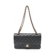 Pre-owned Leather chanel-bags Chanel Vintage , Black , Dames