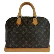 Pre-owned Canvas handbags Louis Vuitton Vintage , Brown , Dames