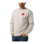 Japanse Sun Sweat Heavy Felpa Sweater Edwin , Beige , Heren