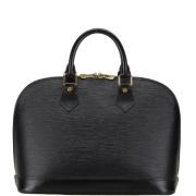 Pre-owned Leather handbags Louis Vuitton Vintage , Black , Dames