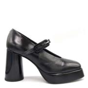 Zwarte Lakleren Mary Jane Halmanera , Black , Dames